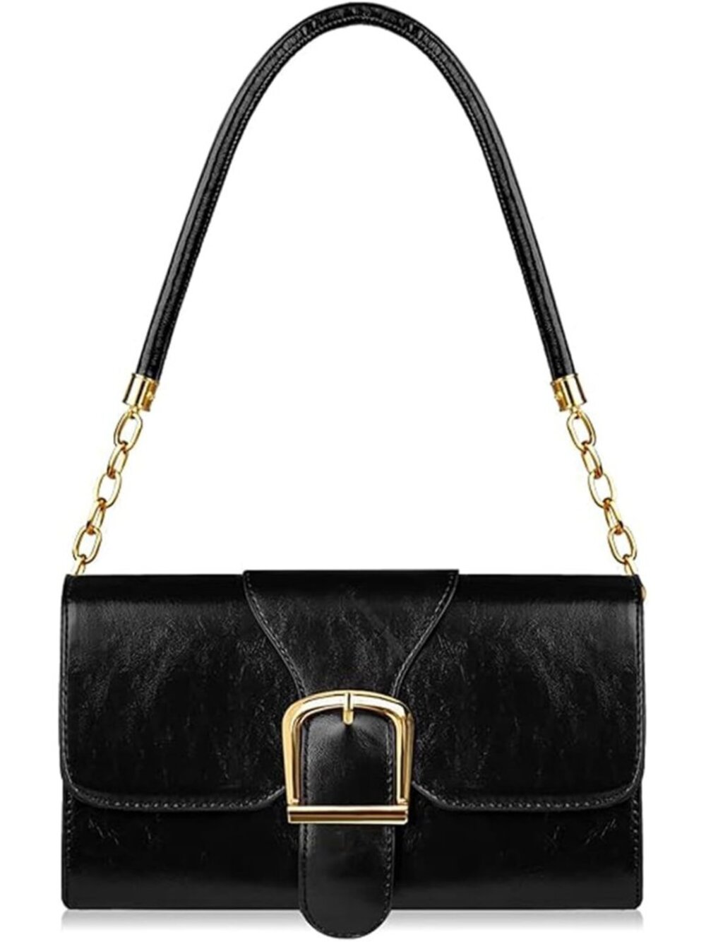 Stylish Faux Leather Shoulder Bag for Women - Trendy Tote Handbag & Purse
